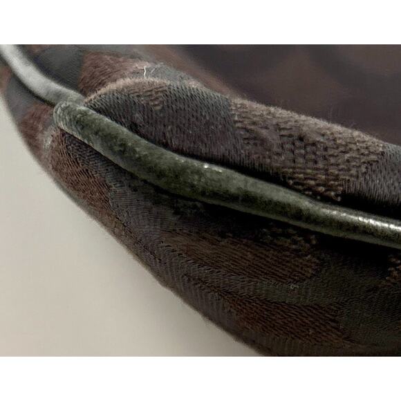 COACH Madison OP Art Signature Logo Black Silver Crossbody Bag Purse - Picture 8 of 12